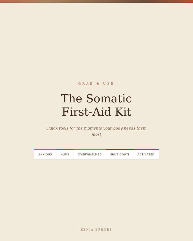 Somatic First-Aid Kit